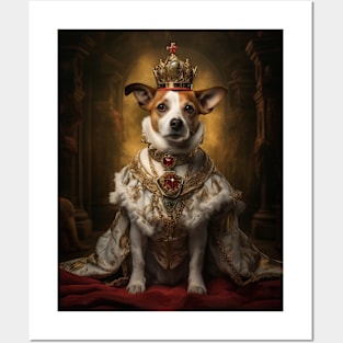 Dynamic Jack Russell - Medieval English King Posters and Art